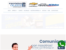 Tablet Screenshot of importadoraceleste.com